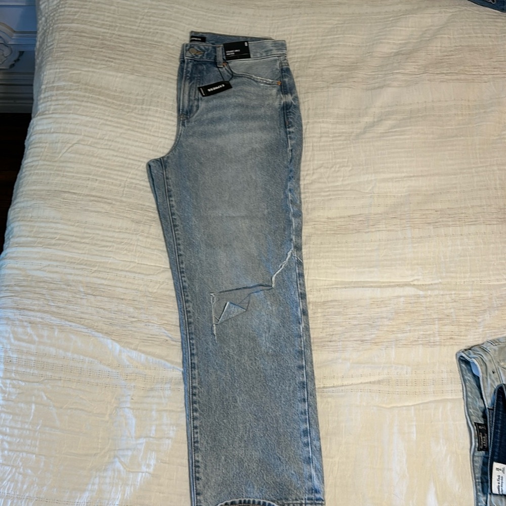 Straight Ankle High Rise Jeans